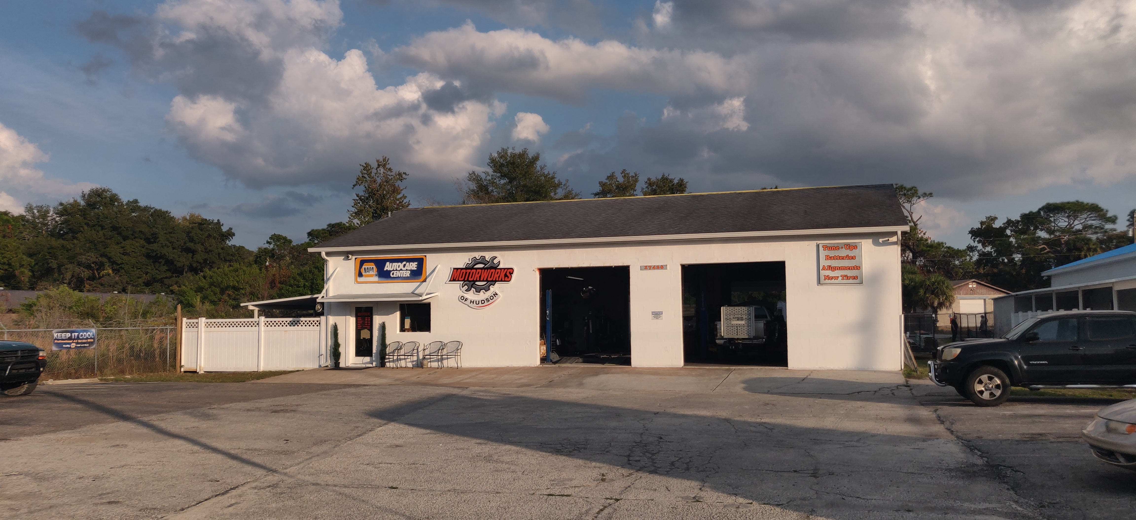 Exterior view of MotorWorks of Hudson in Hudson, Florida